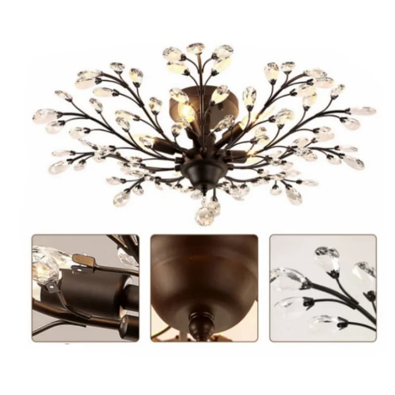 Plafonnier en Clip au Design Moderne, Luminaire Décoratif de Plafond, Idéal pour un Placard, un Coul