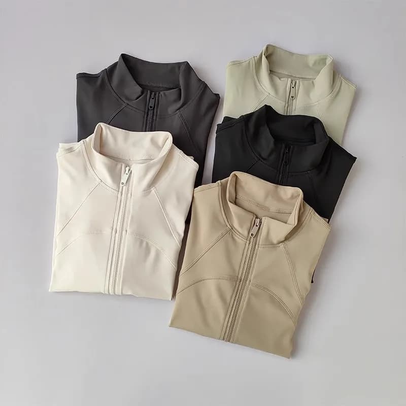 Vestes de sport pour femmes, veste de sport à manches longues à séchage rapide, manteau d'entraîneme