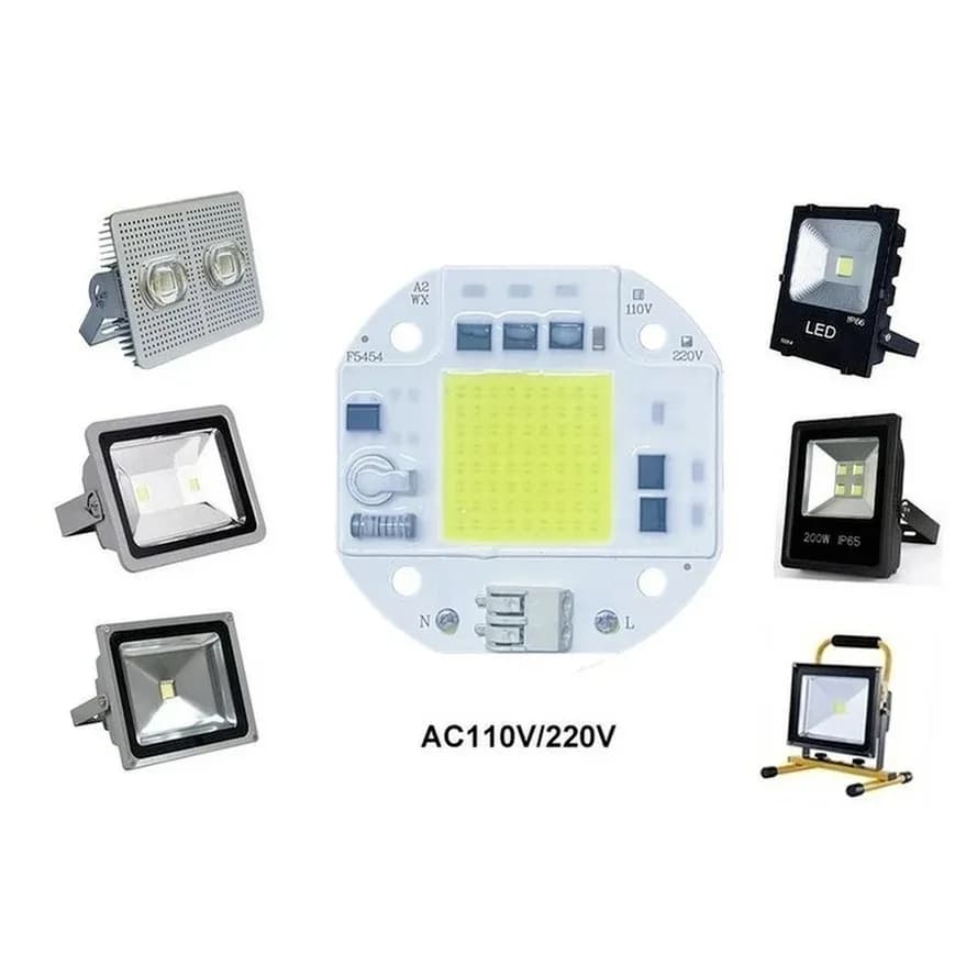 RnnTuu-Puce LED COB pour budgétaire, pas besoin de pilote, perles de lampe LED pour budgétaire, écla