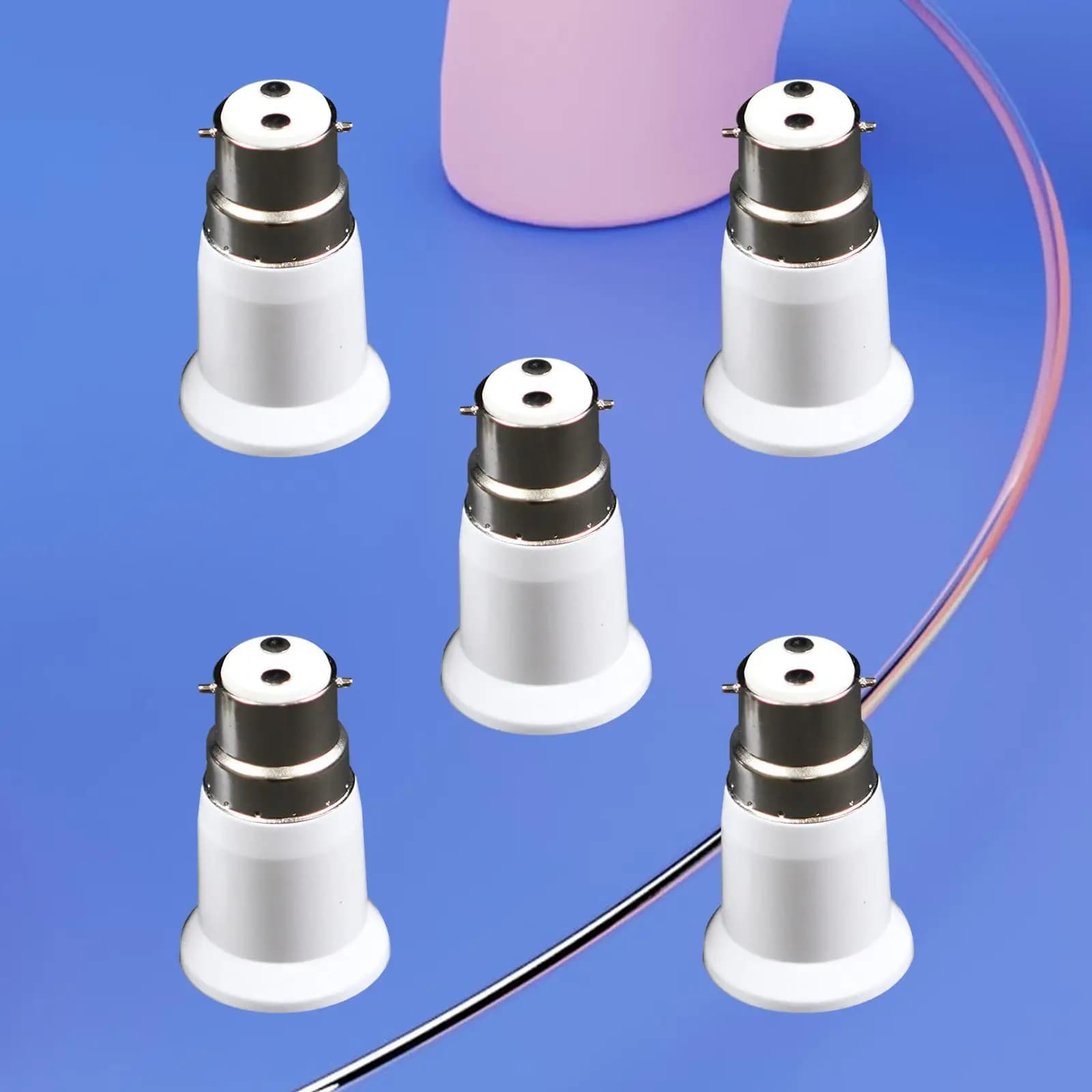 Adaptateur de prise de lumière B22 à inda, accessoires d'éclairage, support d'adaptateur, convertiss