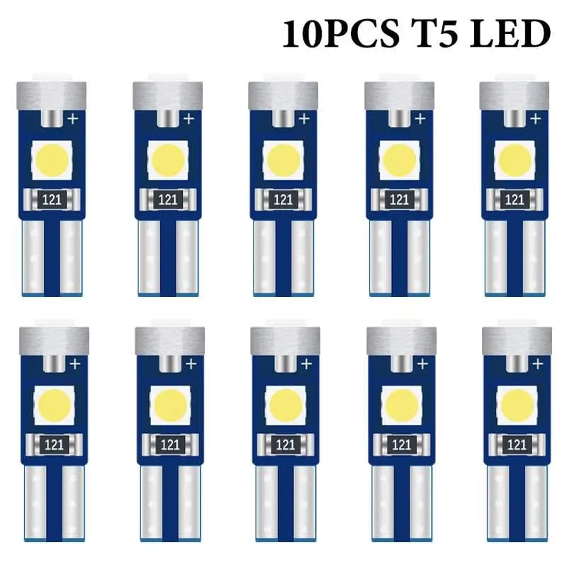 10X T5 3SMD LED Super Bright 3030LED voiture tableau de bord LED voiture lumière intérieure Auto côt