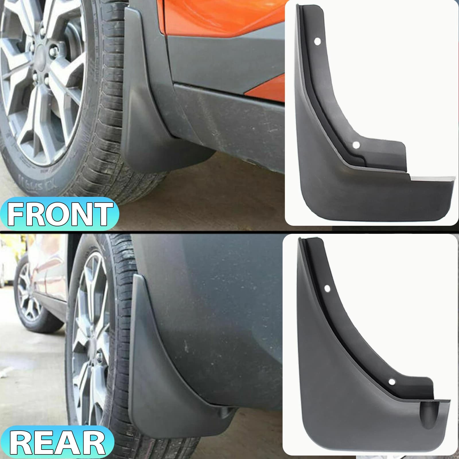 4x/ensemble garde-boue de voiture moulé garde-boue pour Kia Seltos SP2 2019 2020 2024 garde-boue gar