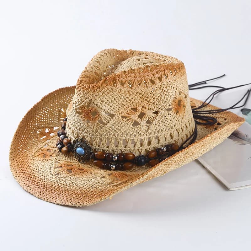 Chapeau de paille Cirboy rétro espagnol pour hommes et femmes, chapeaux de plage, ombrage de voyage,