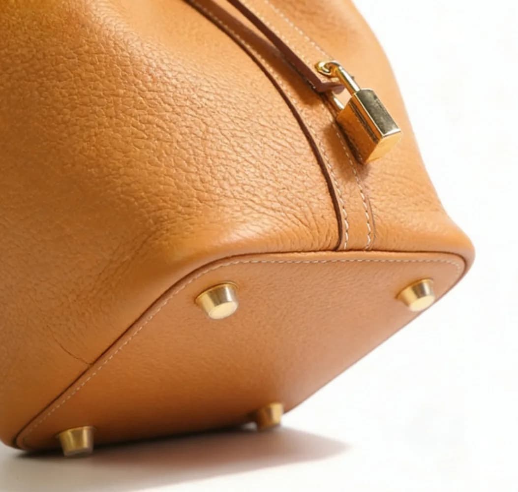 Sac panier à légumes en cuir de vache pour femmes, sac seau polyvalent à première couche, sac à main