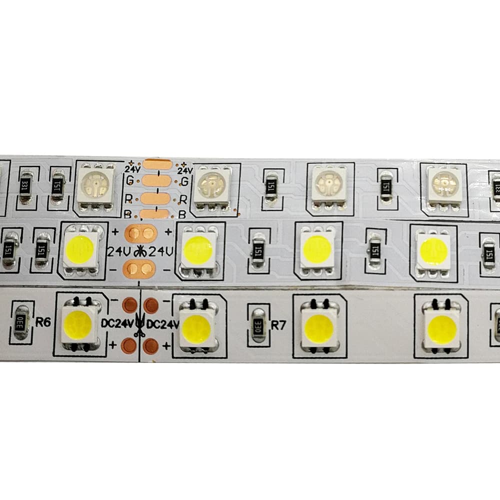 Bande LED SMD 5050, 5m, 12V, 24V, 60 diodes/m, éclairage de décoration Flexible, IP20 IP65, étanche,