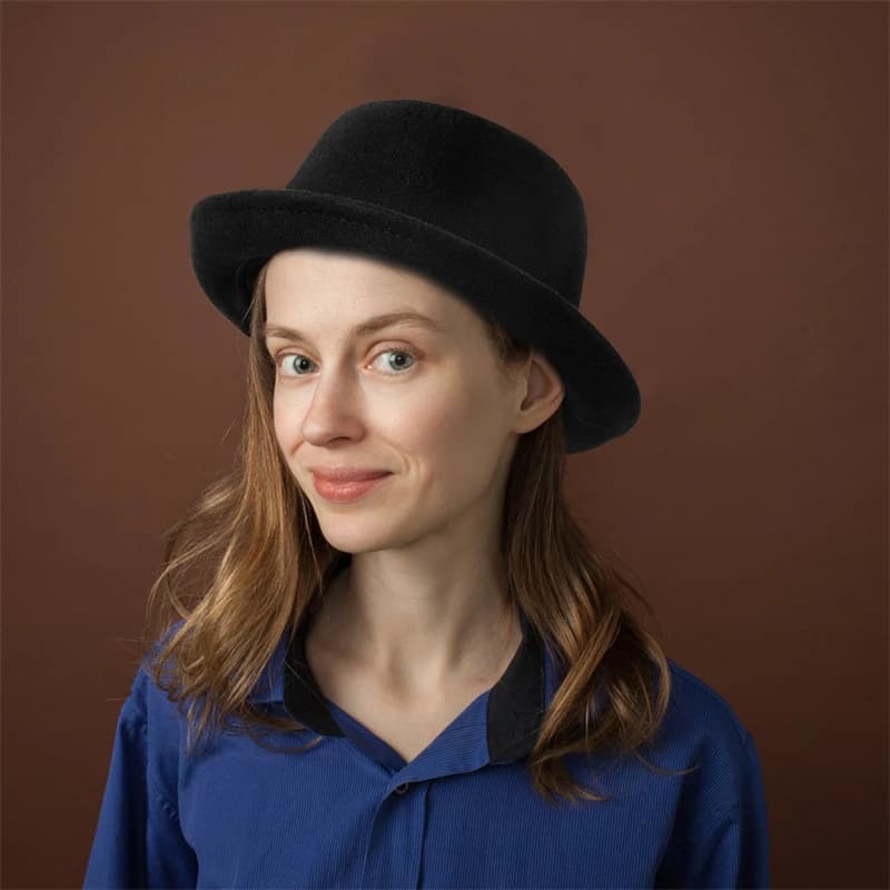 Chapeau Fedora 100% laine pour tarte de porc, pour femmes et hommes, automne et hiver, chapeau de po