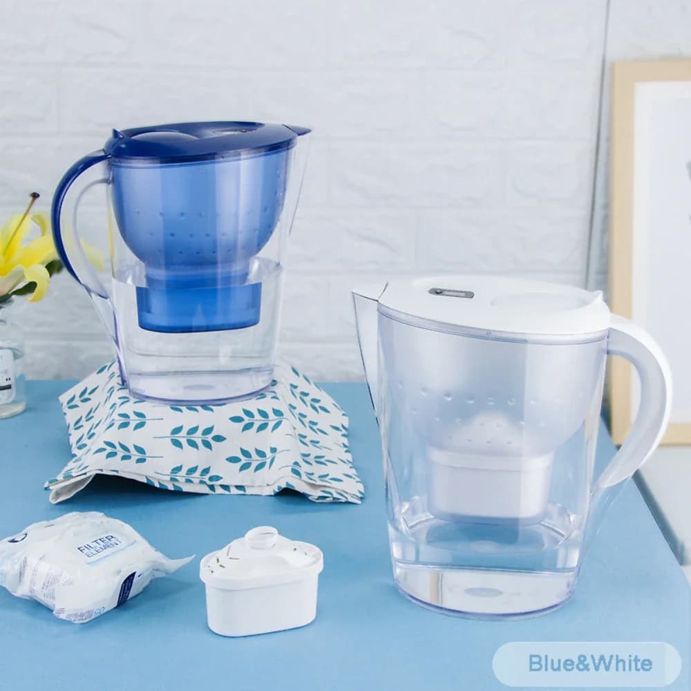 Carafe filtrante d'eau alcaline ultra premium de 3,5 L, sans BPA, avec filtration en 7 étapes et cha