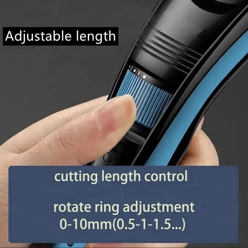 Kemei 632-Tondeuse à barbe réglable pour hommes, 0.5-10mm, aste, moustache, cheveux stubble, machine
