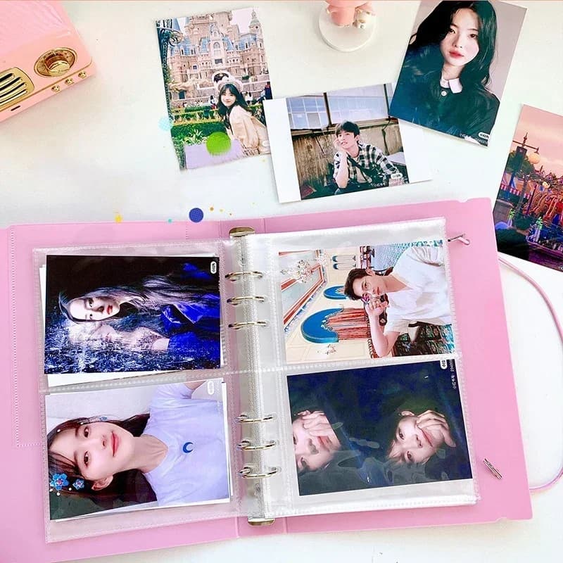 Porte-cartes photo Kpop A5, porte-cartes photo, album de testeur, livre 3 amaran, cœur, école, palis