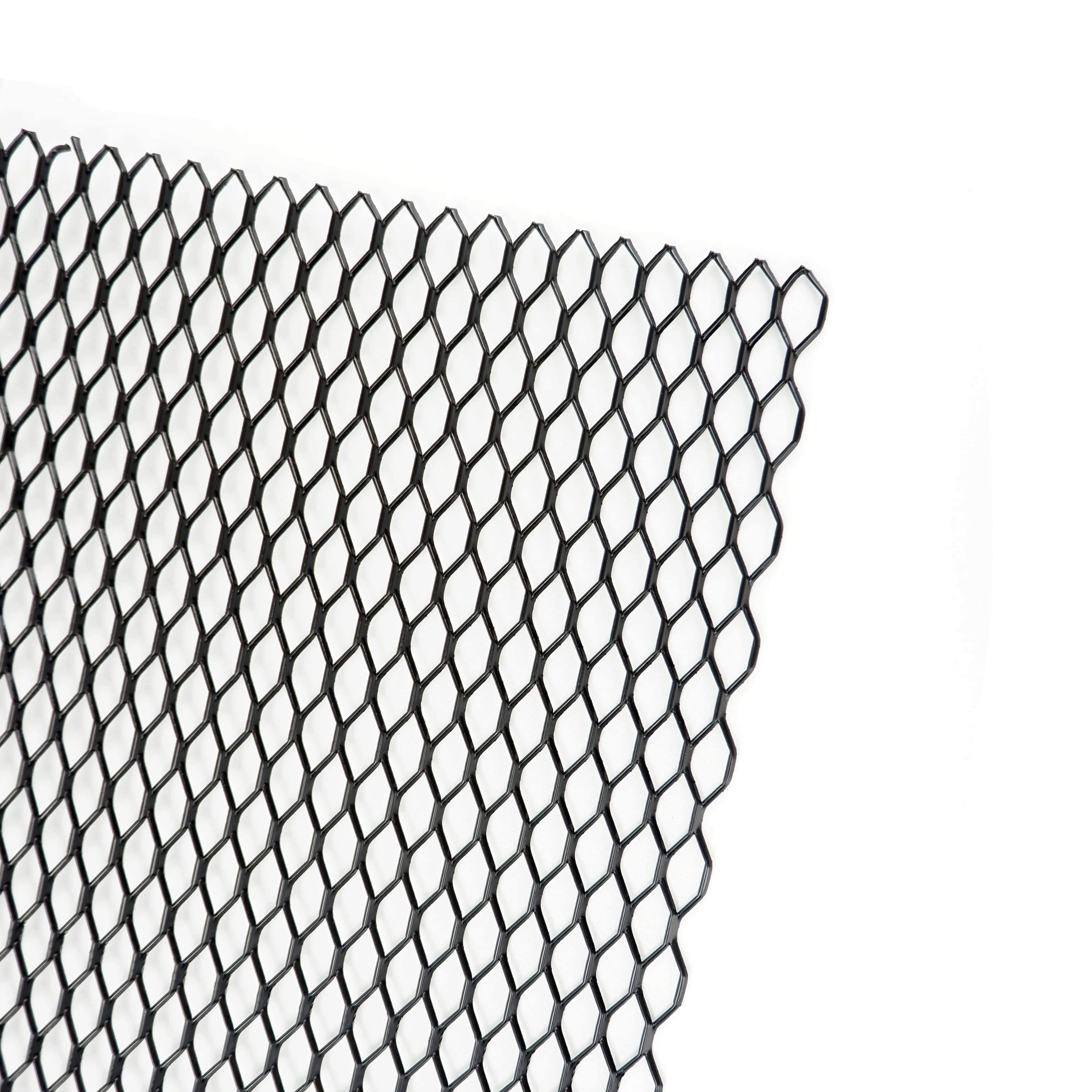 120 cm x 40 cm aluminium voiture de course camion pare-chocs Grille gril maille filet évent noir arg
