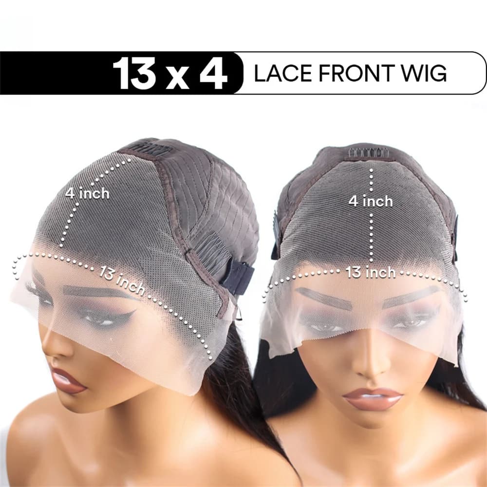 Sophia-Perruque Lace Front Wig Naturelle Lisse, Cheveux Humains, HD, 13x4, 40 Pouces, pour Femme
