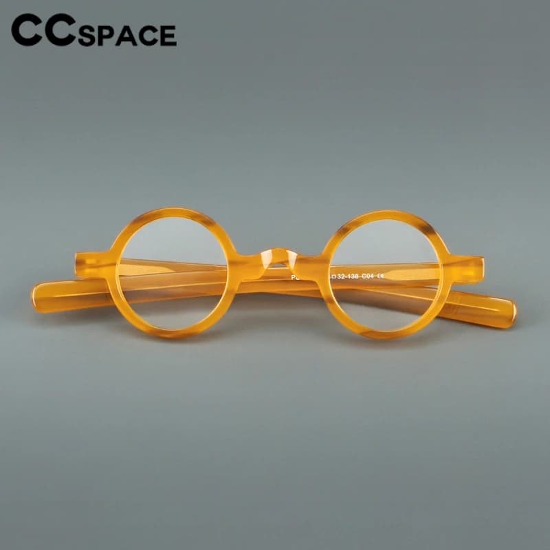 Classique rétro circulaire acétate lunettes cadre femme lecture myopie lunettes Vintage homme optiqu
