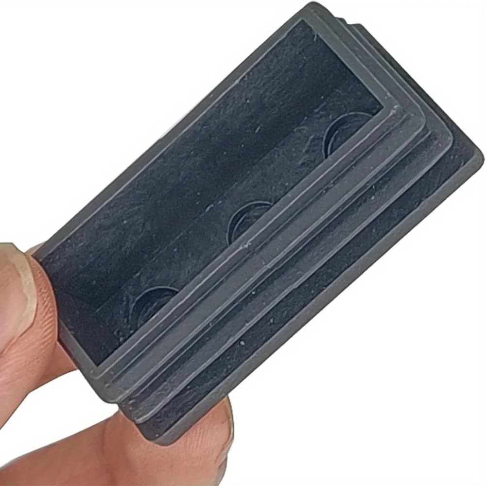 Bouchons de trou rectangulaires en plastique, 10 pièces, inserts de bouchons et bouchons de tuyaux, 