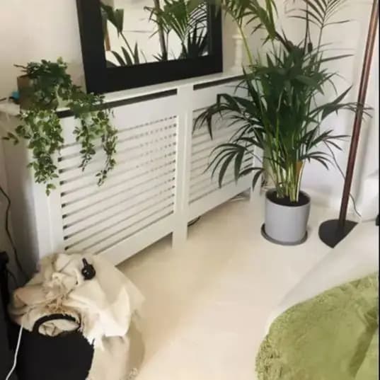 Couvercle de radiateur Super haut de 100CM, étagère à gril solide, armoire en MDF, Style moderne Ver