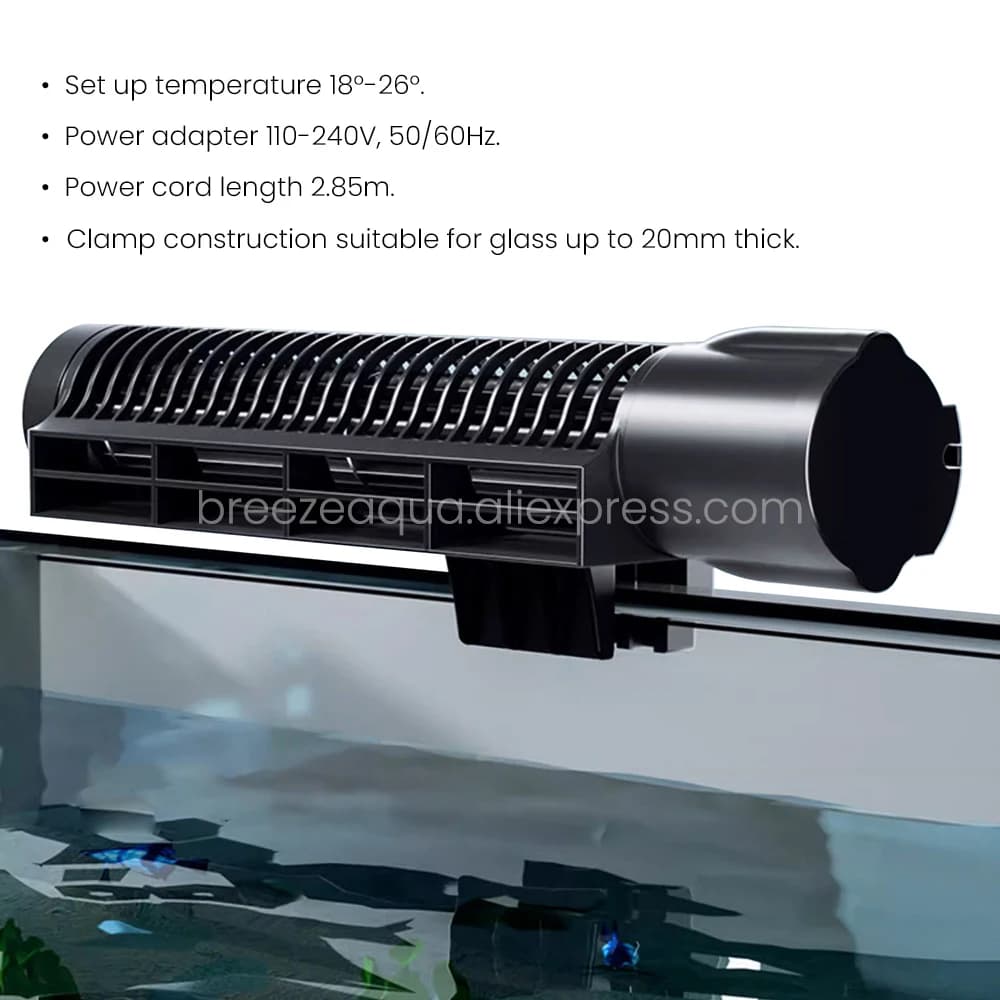 Jebao Jecod ACF-300 ACF-200 DC12V ventilateur de refroidissement automatique réglable pour Aquarium 