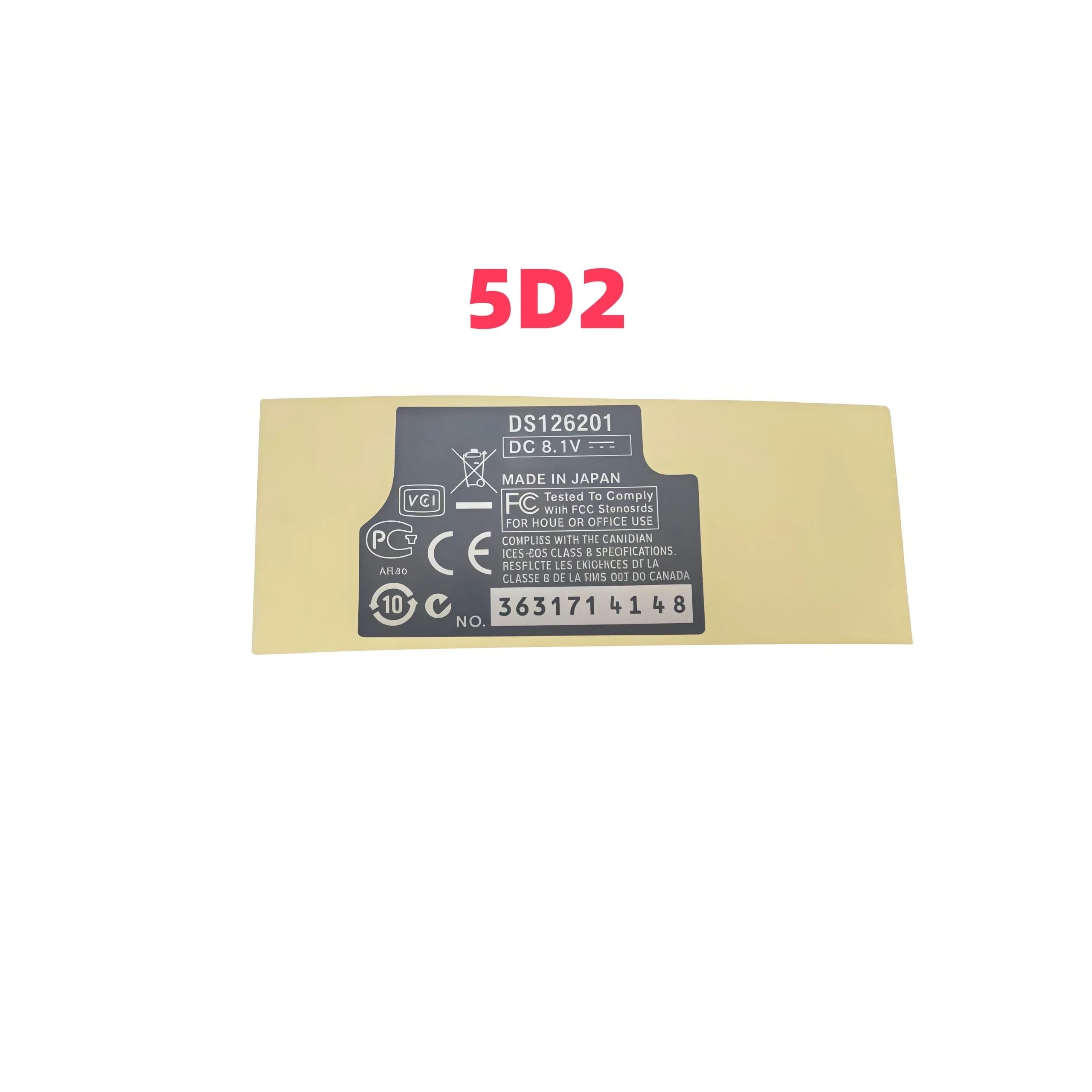 1 pièce pour Canon 5D2 5D3 5D4 60D 6D 6D2 70D 77D 80D 90D – Autocollant numérique pour numéro de boî