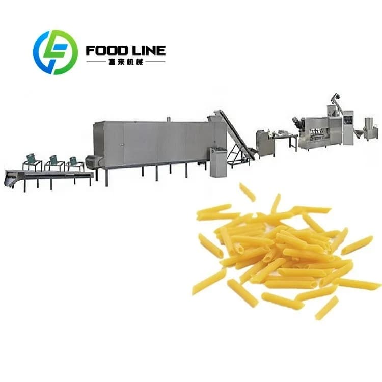 Ligne de production de pâtes italiennes, système de production de macaroni, machine extrudeuse de pâ