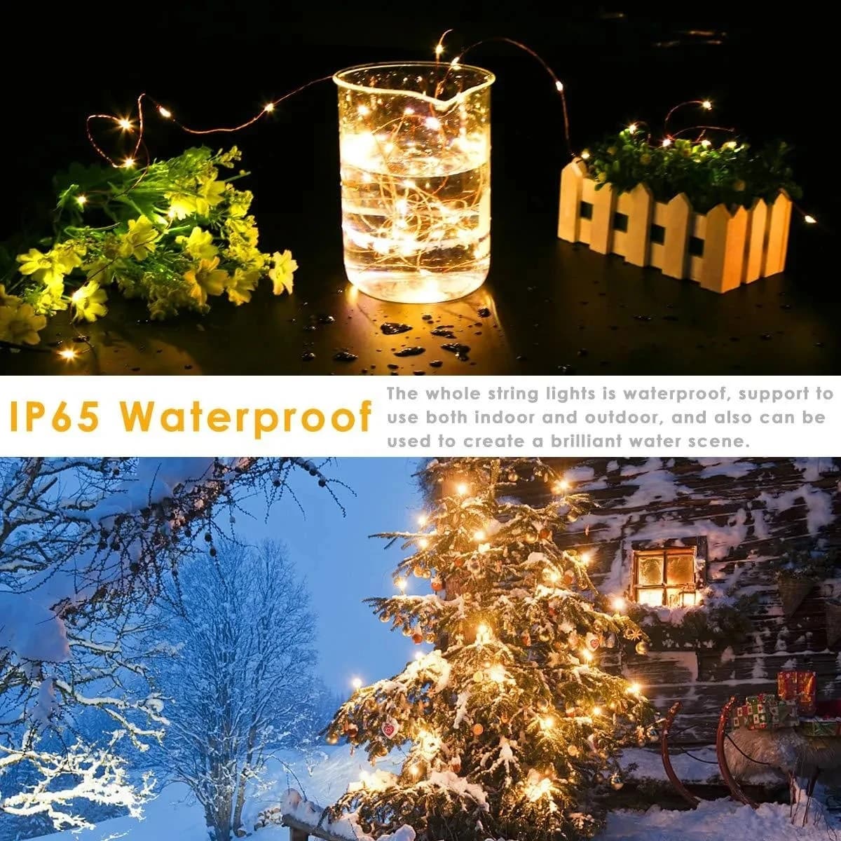 Guirxiété lumineuse LED USB avec télécommande, lampes de décoration, mariage, Noël, vacances, nouvel