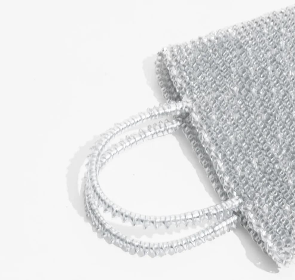 Nouveau sac en tricot à chaîne, design de niche, sac bandoulière/sac à main, petit sac carré populai
