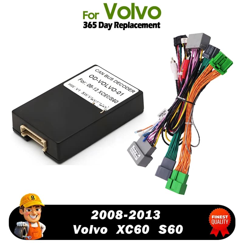 QSZN câble d'autoradio 16pin faisceau de câblage d'alimentation multimédia Android pour 2008-2013 Vo