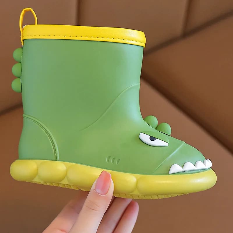 Enfants bottes de pluie bébé garçons fille EVA antidérapant en plein air dessin animé dinosaure bott