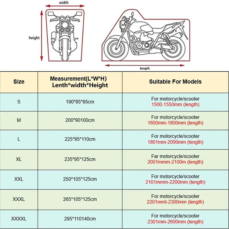 Juste de protection UV extérieure pour moto, housses de pluie anti-poussière, housse pour BMW Runder