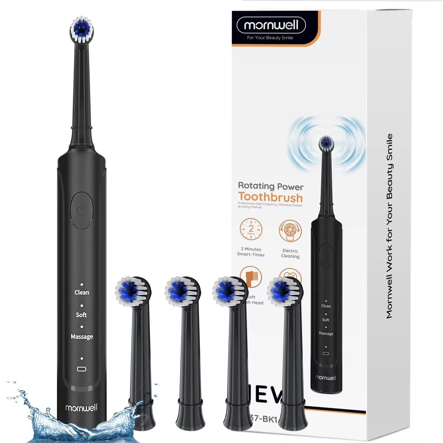 Brosse à dents électrique Rotation dents propres adulte 3 Modes brosse à dents T37 brosse à dents él