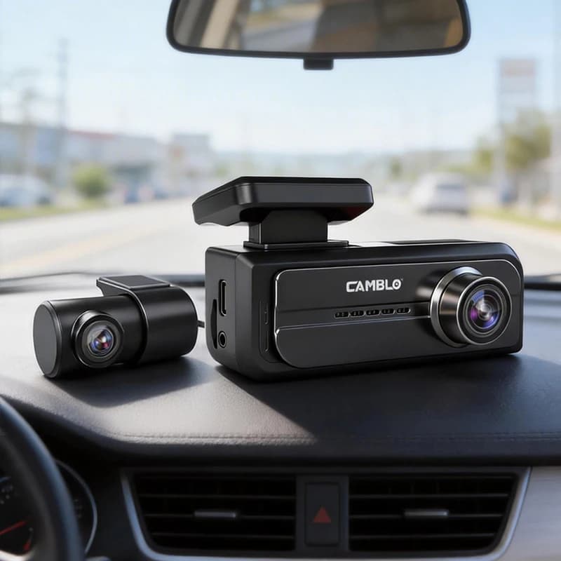 Caméra embarquée 4K UHD avec WiFi intégré, vision nocturne, surveillance de stationnement 24h/24, en