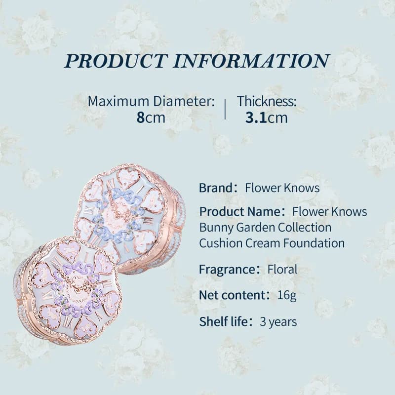 [NOUVEAU] Crème fond de teint en coussin Flower Knows Bunny Garden Collection
