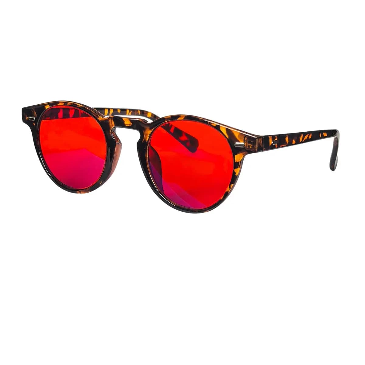 HINU-Lunettes rouges pour hommes et femmes, verres orange, filtre à lumière bleue, pour un meilleur 