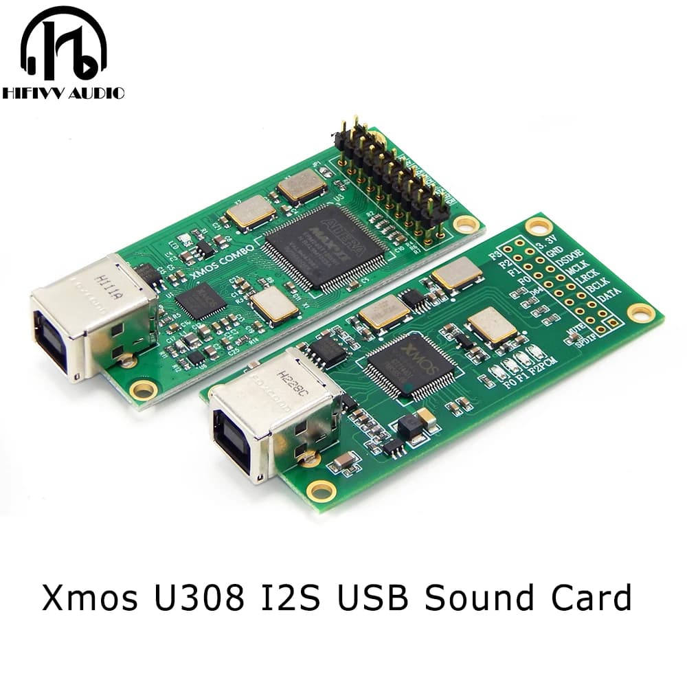 Streamer Audio Bottles FI USB Radiator Sound Card, XMOS XU308 Amplifier, DIY Decoding USB to I2S Dig