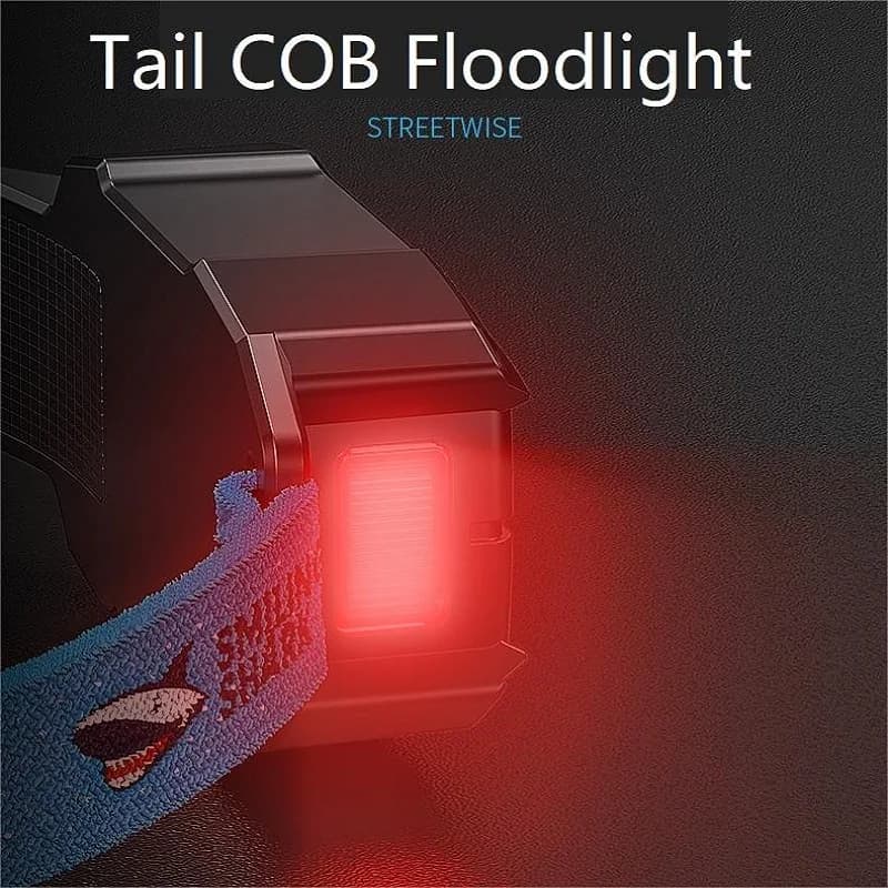 Smiling Shark TD0125C – lampe frontale légère à Induction ondulée, Rechargeable, étanche, pour le tr