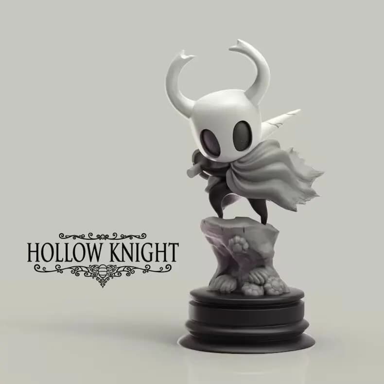 Figurine d'anime Hollow Knight Little Knight, jouet modèle fait à la main, accessoires de jeu, châss