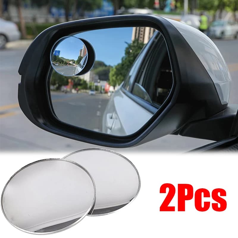 Rétroviseur pour Angle mort de voiture 360 degrés, 2 pièces, miroir de stationnement convexe, réglab