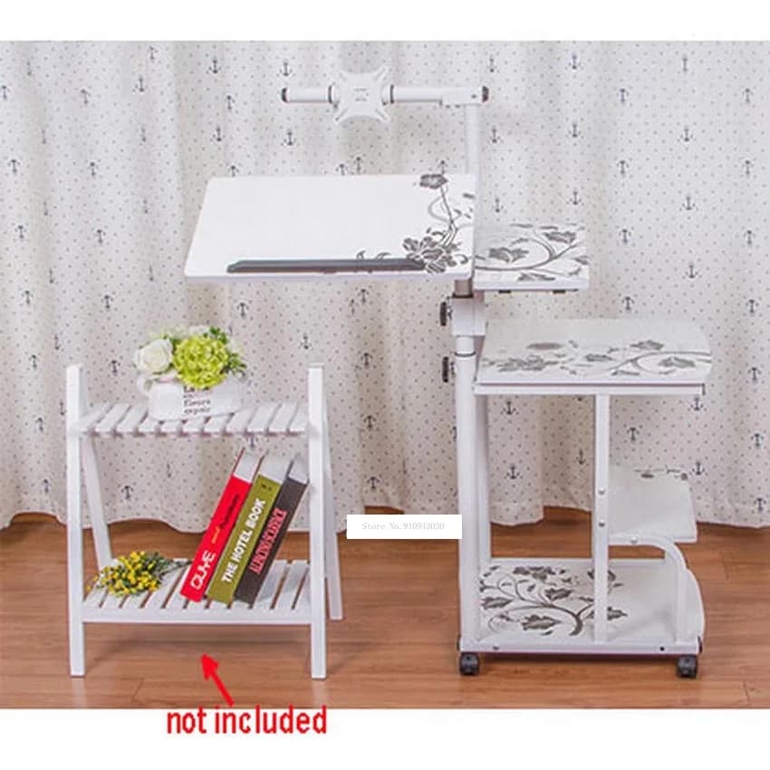 Bureau debout relevable réglable pour ordinateur portable, table d'ordinateur portable, petite table