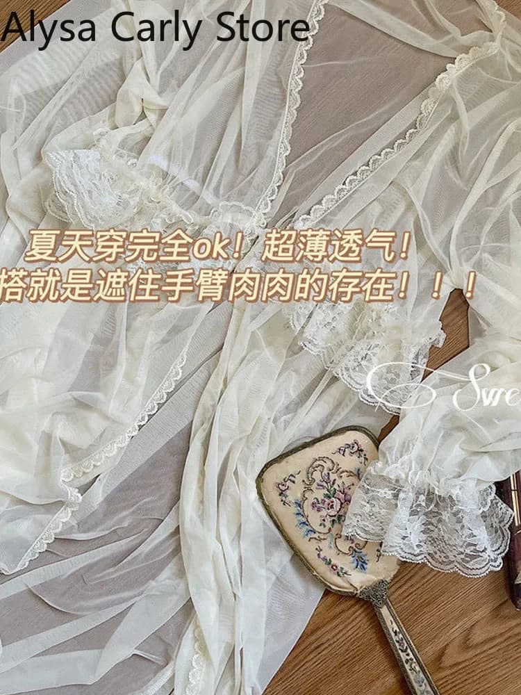 Robe féerique française Vintage en dentelle pour femmes, douce, Sexy, décontractée, coréenne, Court,