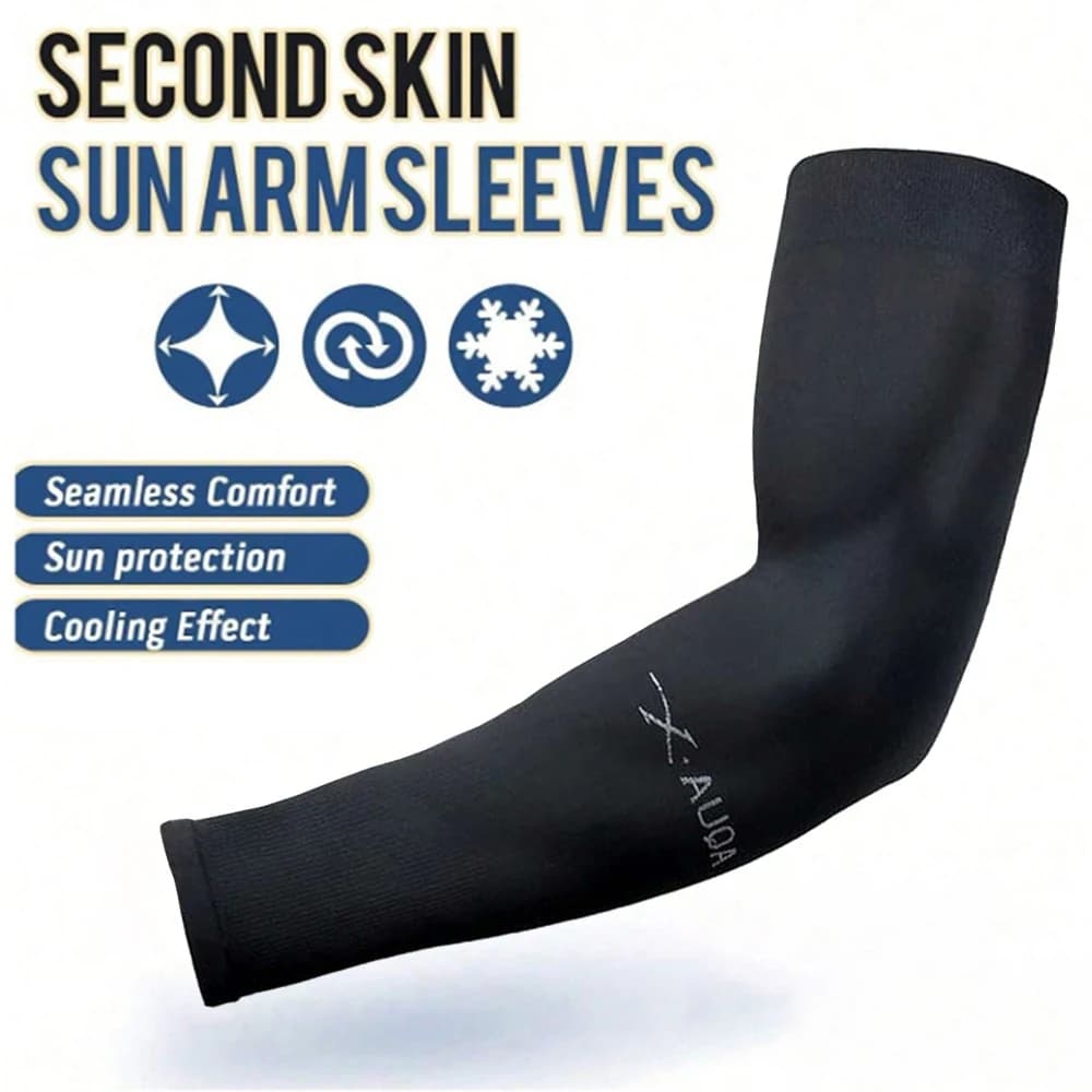 3 paires de manchons en soie glacée unisexe, manchons de bras de Protection solaire d'été adaptés à 
