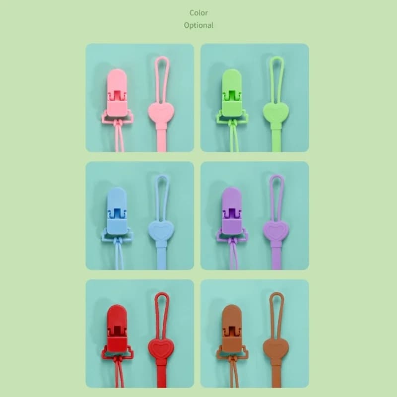 Attache-tétine en silicone JOFastened pour bébé, clip de dentition, nouveau-né TeWindsor, support de