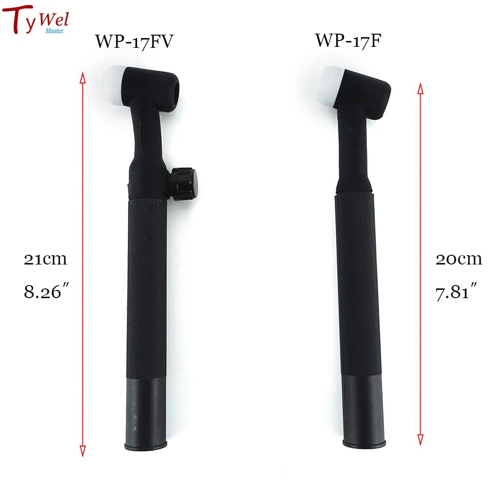 Pistolet de soudage TIG Flexible, Valve de gaz Argon WP17 150A, corps de torche TIG rotatif à tête r