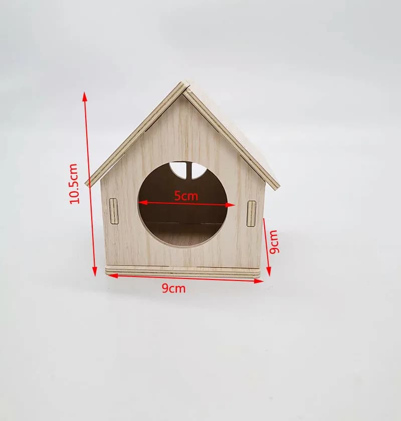 Hamster écureuil maison d'évitement en bois massif hérisson maison en bois nid d'ours doré cochon né