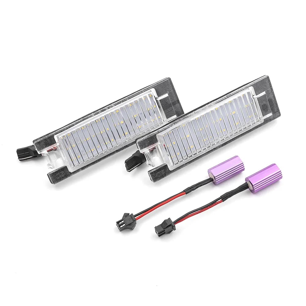 Icarlite 2 pièces Canbus LED éclairage de plaque d'immatriculation pour Jeep Renegade 2015-2021 blan