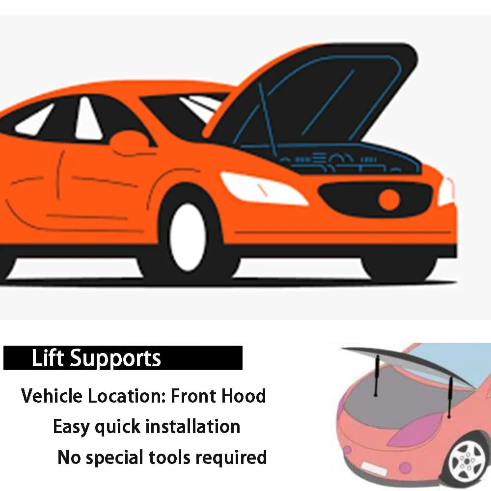 Tiges de support de levage modifiées pour capot avant, vérins de capot pour Ford Escape Mk4 2020-202