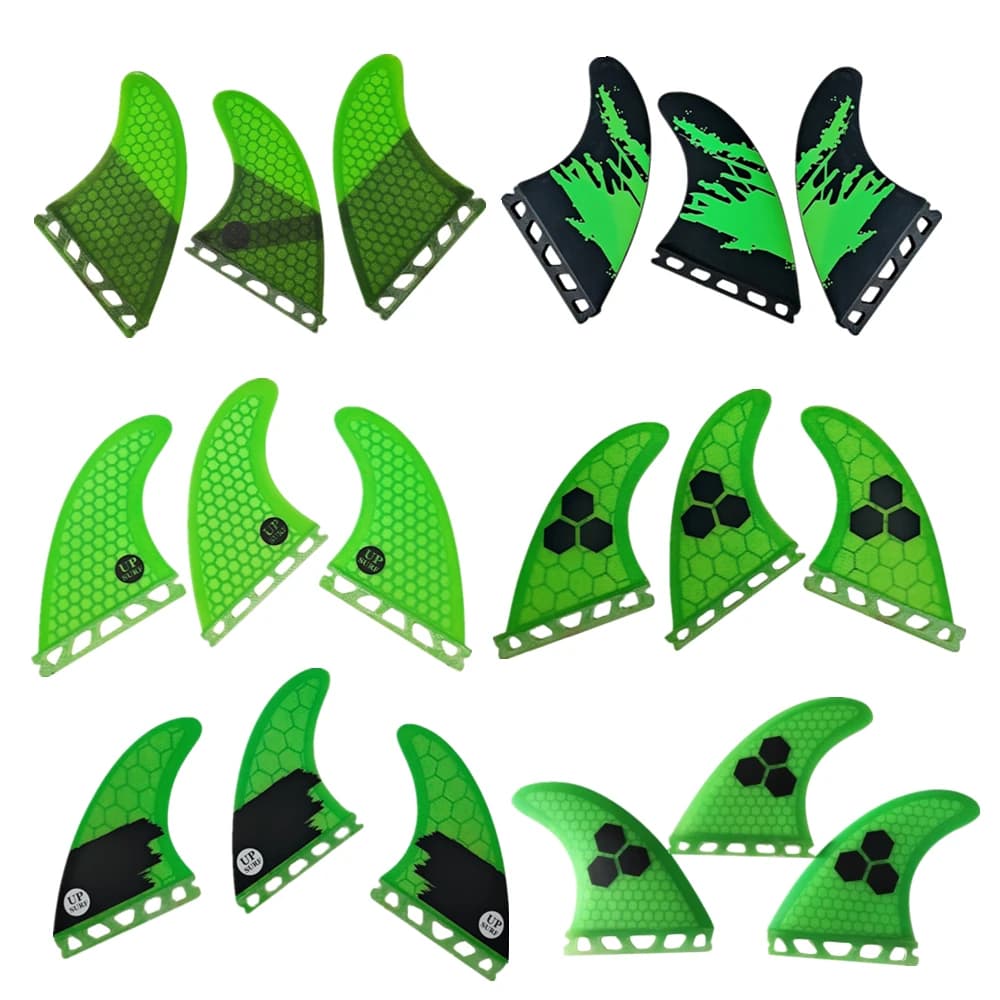 UPSURF FUTURE ailerons verts G3/G5/G7/AM2/GAM palmes de planche de Surf pour accessoires de Surf pro