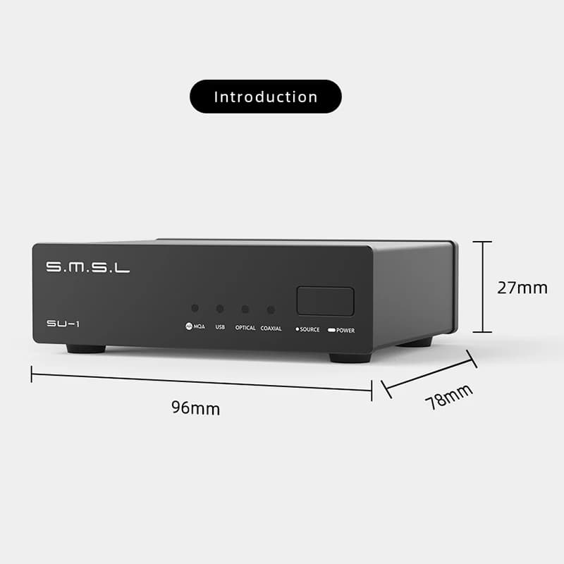 Nouveau produit SMSL SU-1 MQA MQA-CD décodeur Audio numérique AK4493S XU316 768 kHz/32 bits DSD512 S