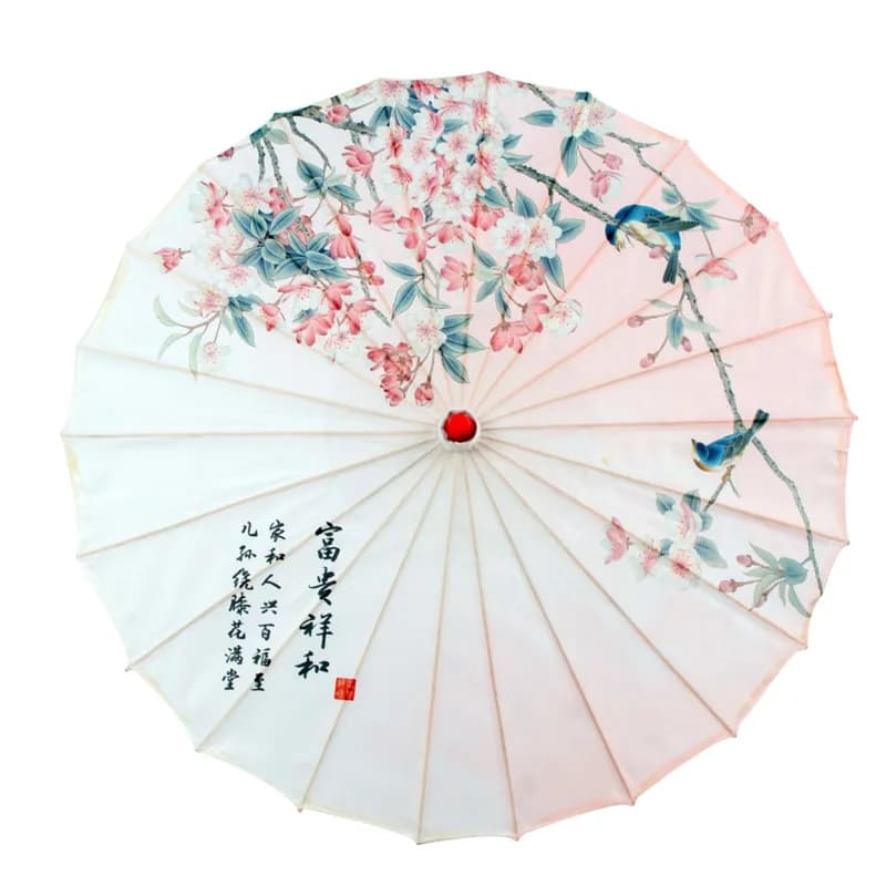 Parapluie en papier huilé de style prairie, performance de danse de style chinois, décoration de pla