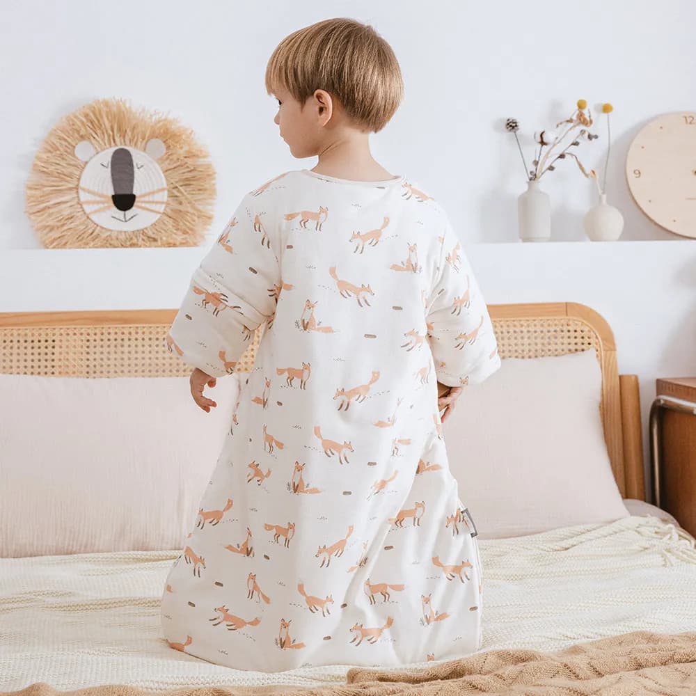 Sac de couchage pour bébés de 0 à 24 mois, plus épais, manches amovibles, Anti-coup de pied, prévent