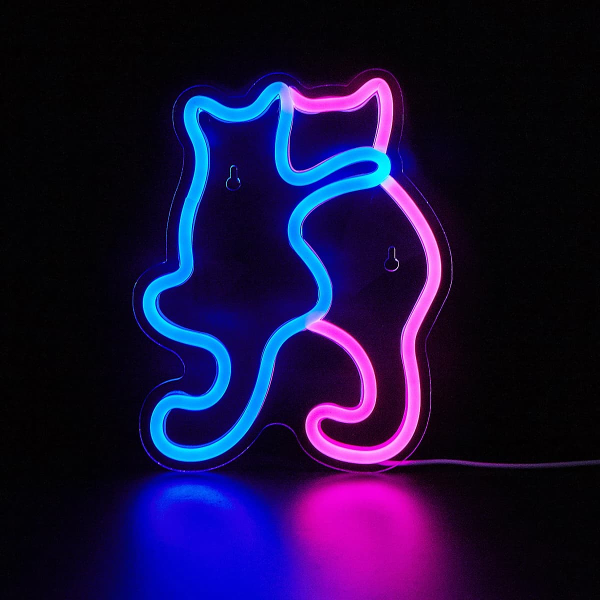 Chi-buy chat LED enseigne au néon USB alimenté enseignes au néon veilleuse 3D mur Art & salle de jeu