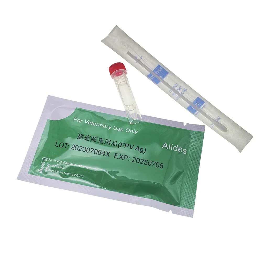 Diagnostic vétérinaire de la panleucopesters féline, kit de test d'anti-gène Rine, bandelette FPV, c