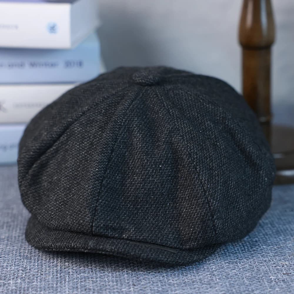 Nouveau Vintage hommes laine gavroche casquette marron vert femmes hommes bérets classique laine oct