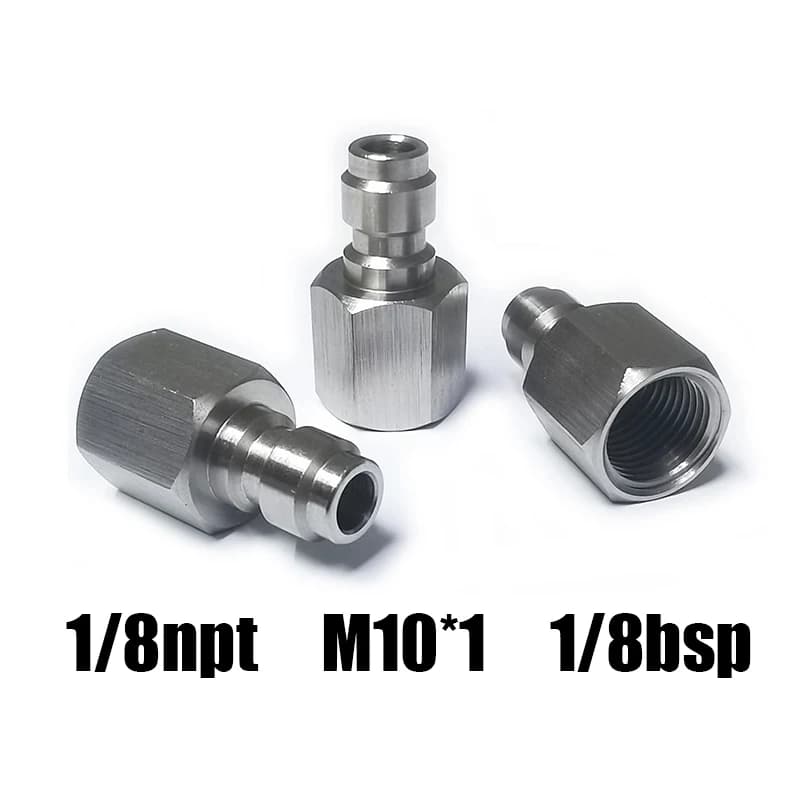 Adaptateur mâle femelle à déconnexion rapide HPA Air, mamelon de remplissage de 8mm, haute pression 
